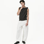 Twisted Knit Top - Charcoal - G R A Y E