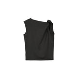 Twisted Knit Top - Charcoal - G R A Y E
