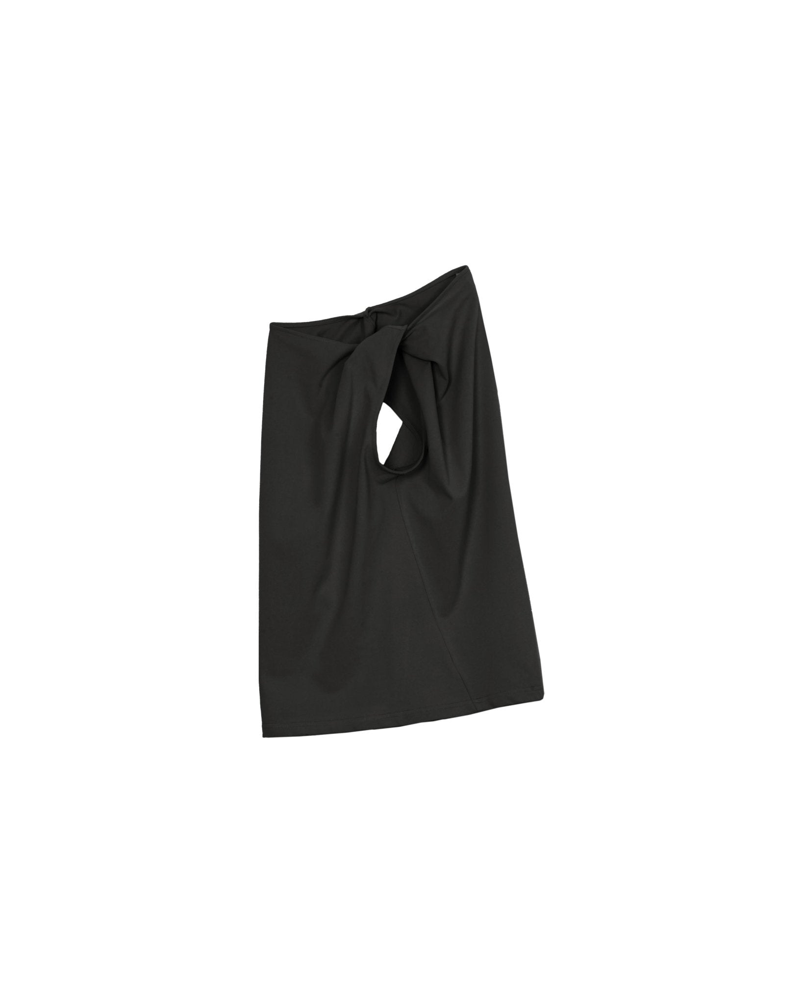 Twisted Knit Top - Charcoal - G R A Y E