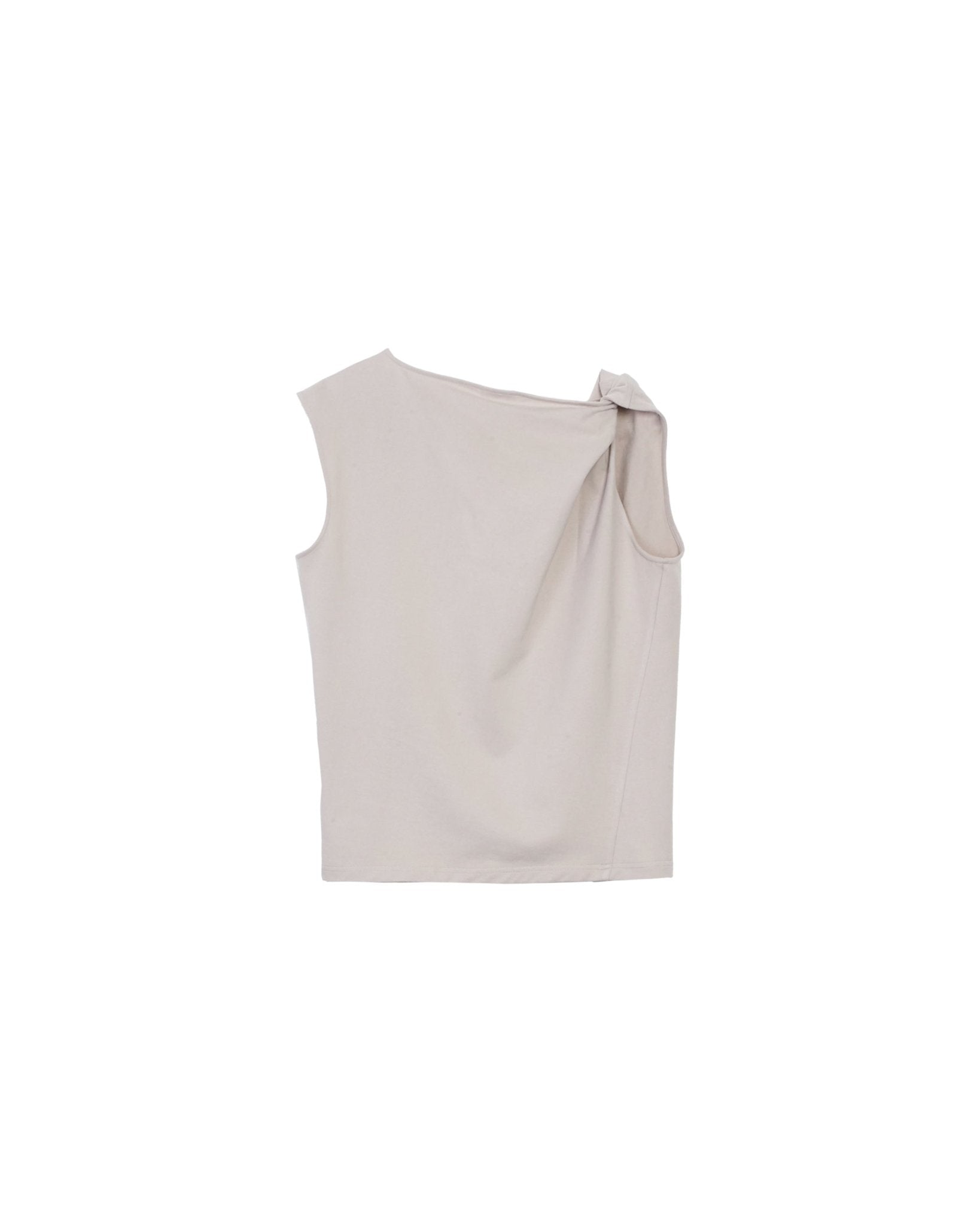 Twisted Knit Top - Mushroom - G R A Y E