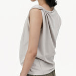 Twisted Knit Top - Mushroom - G R A Y E