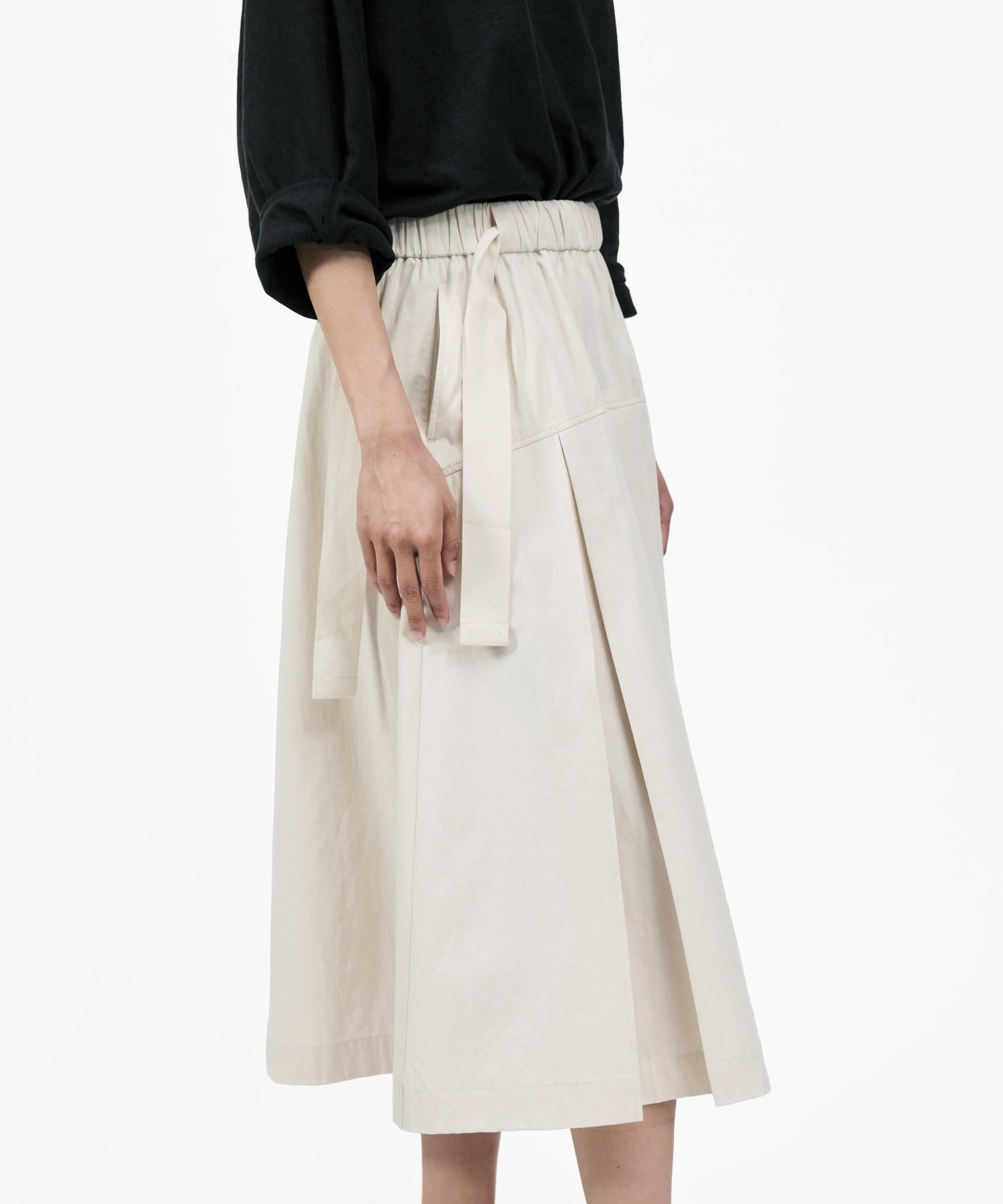 Two Way Midi Skirt - Ivory - G R A Y E