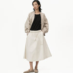 Two Way Midi Skirt - Ivory - G R A Y E