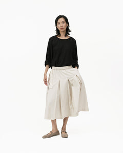 Two Way Midi Skirt - Ivory - G R A Y E