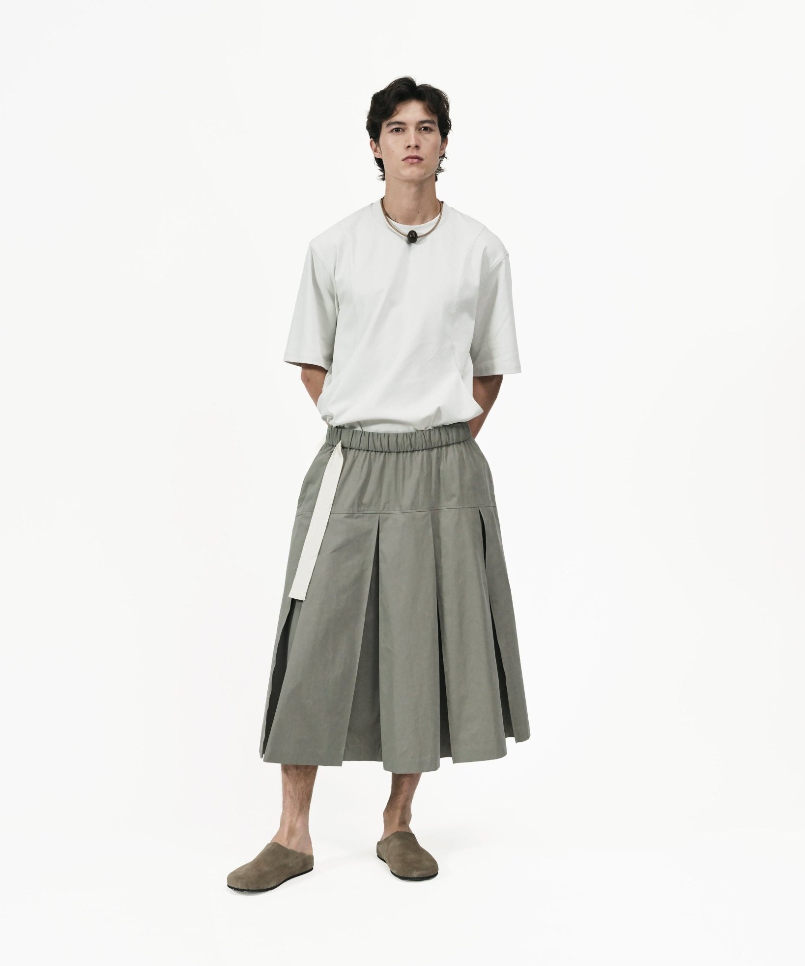 Two Way Midi Skirt - Magnolia Green - G R A Y E