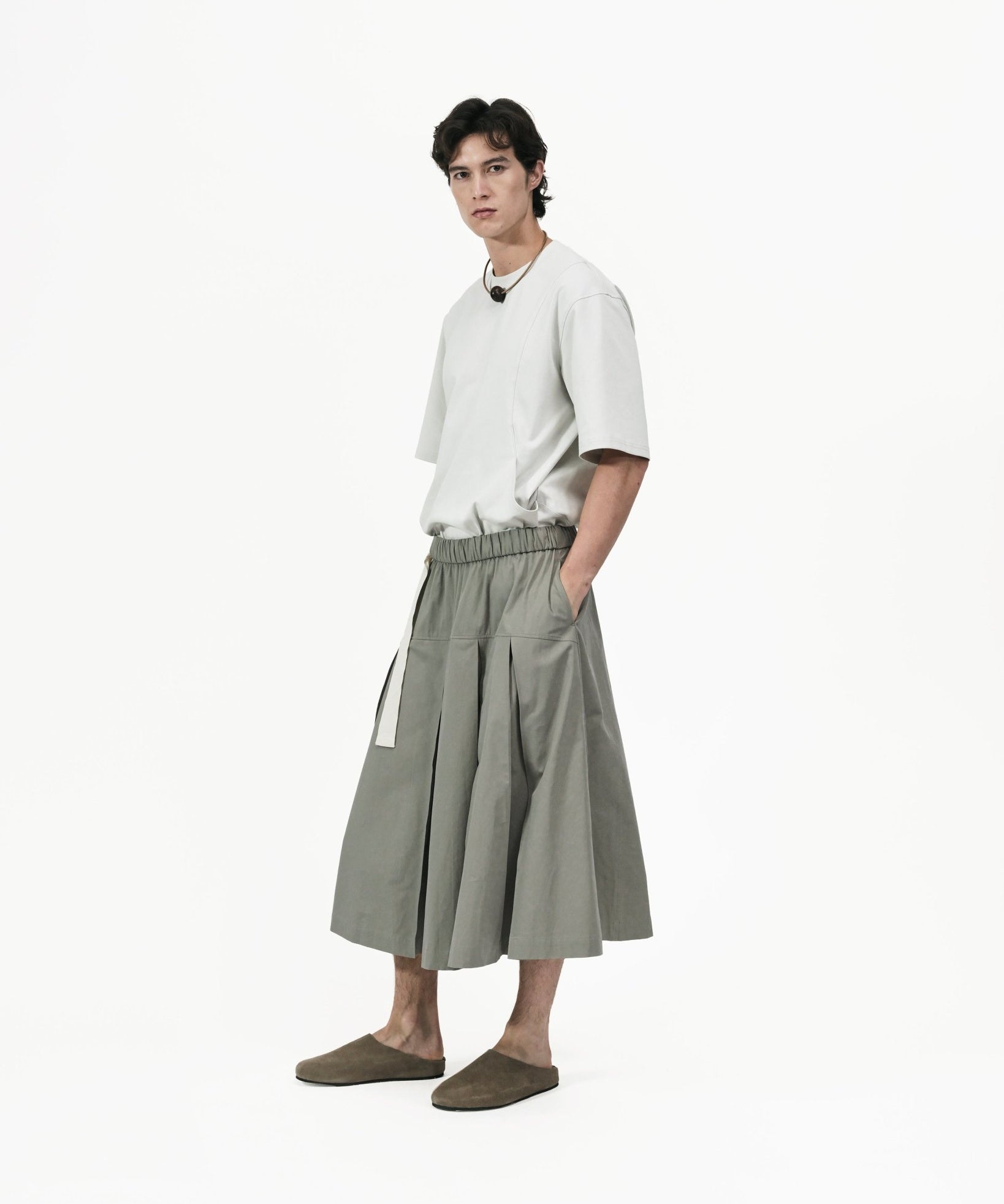 Two Way Midi Skirt - Magnolia Green - G R A Y E