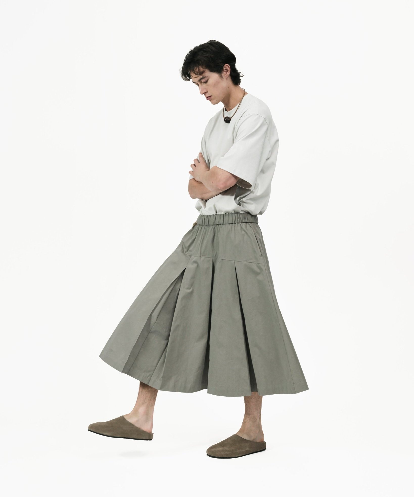 Two Way Midi Skirt - Magnolia Green - G R A Y E