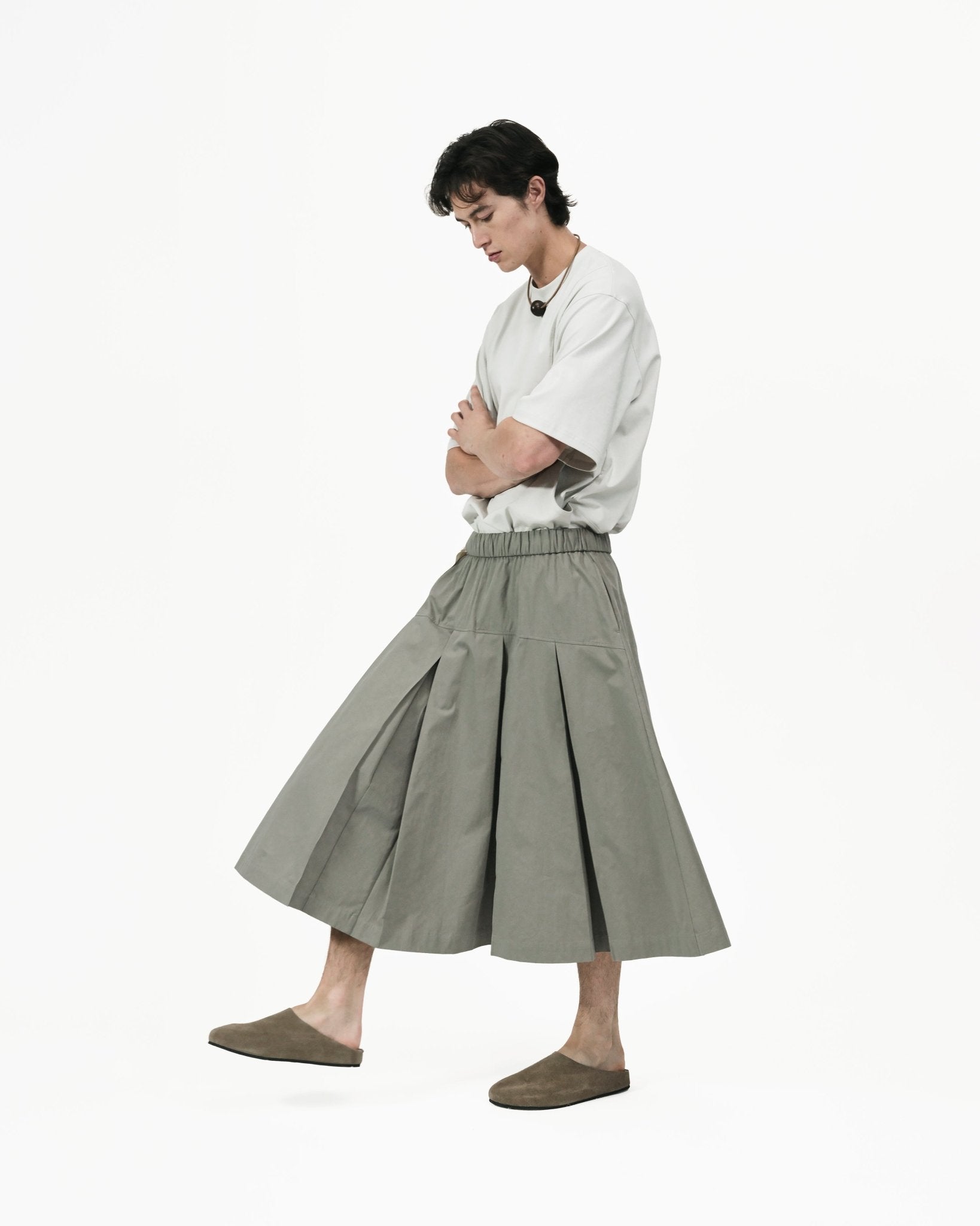Two Way Midi Skirt - Magnolia Green - G R A Y E