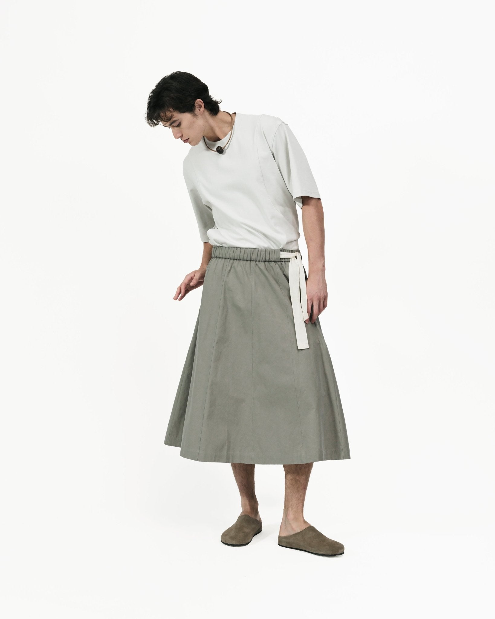 Two Way Midi Skirt - Magnolia Green - G R A Y E