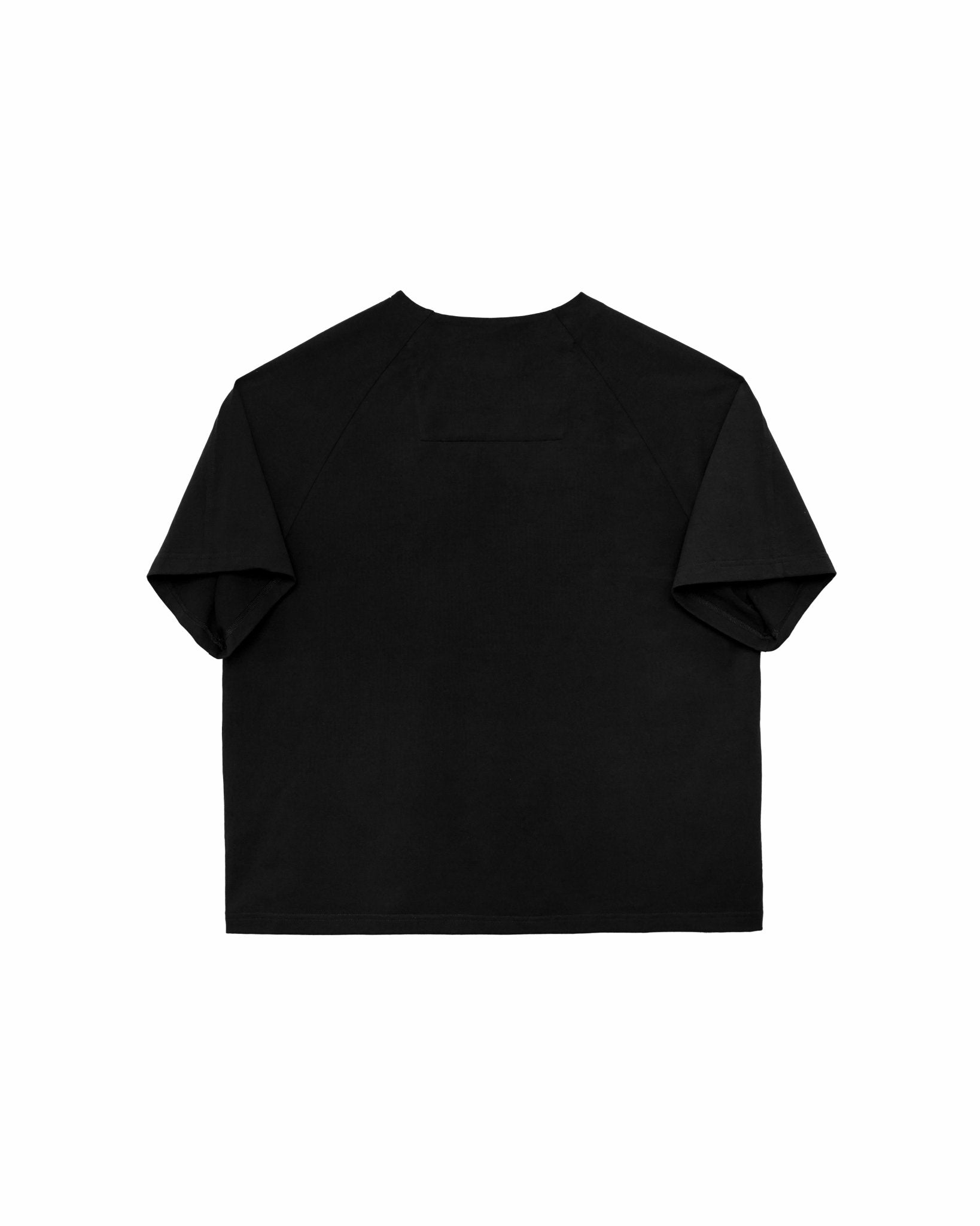 V Placket Tee 2.0 - Black - G R A Y E