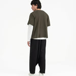 V Placket Tee 2.0 - Olive - G R A Y E