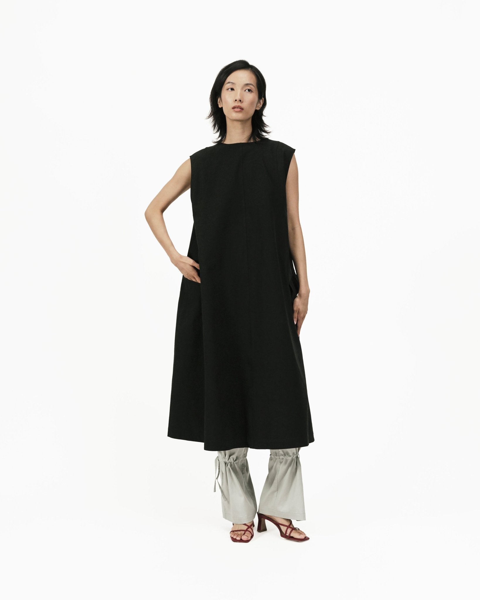 Vessel Cocoon Dress - G R A Y E