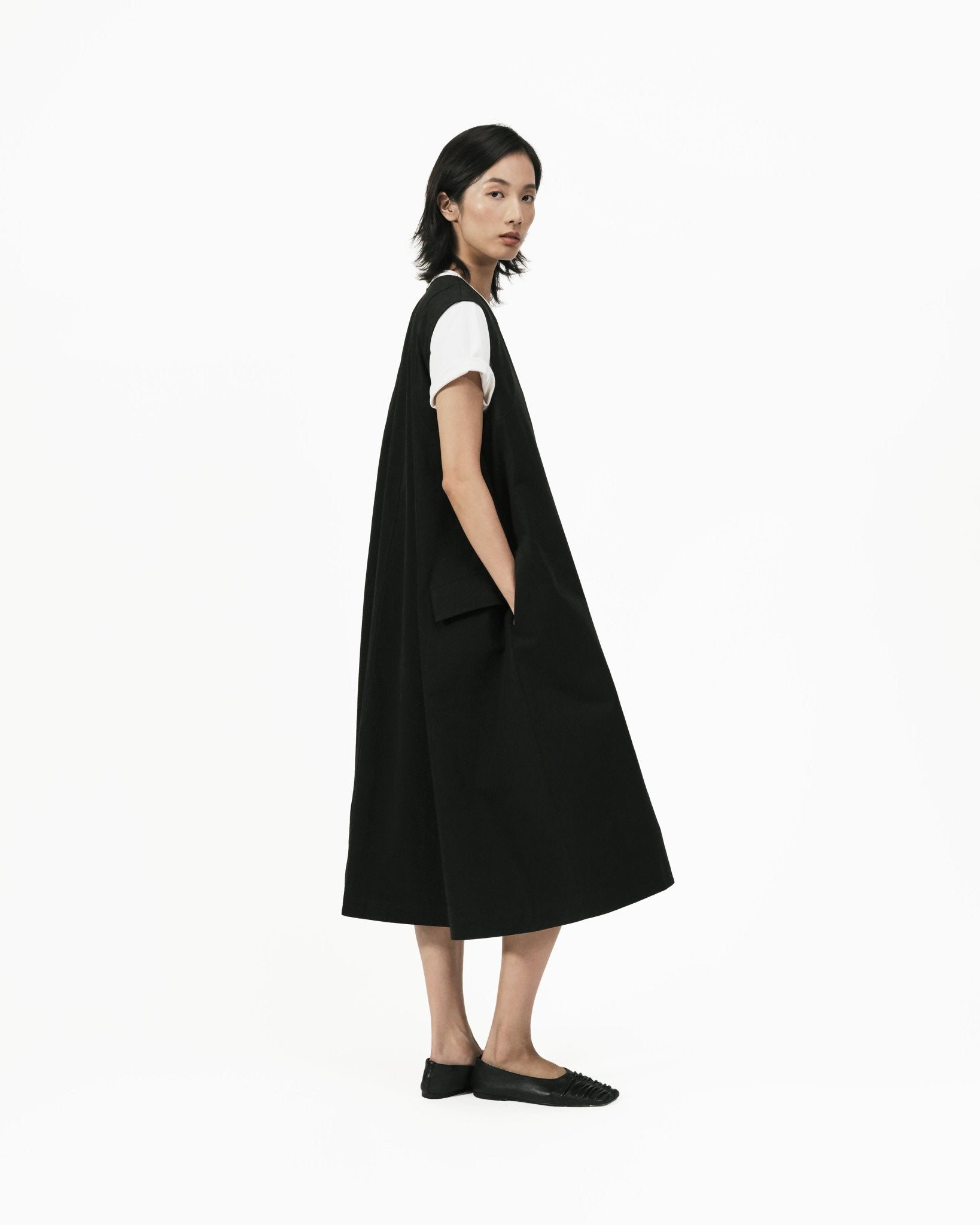 Vessel Cocoon Dress - G R A Y E