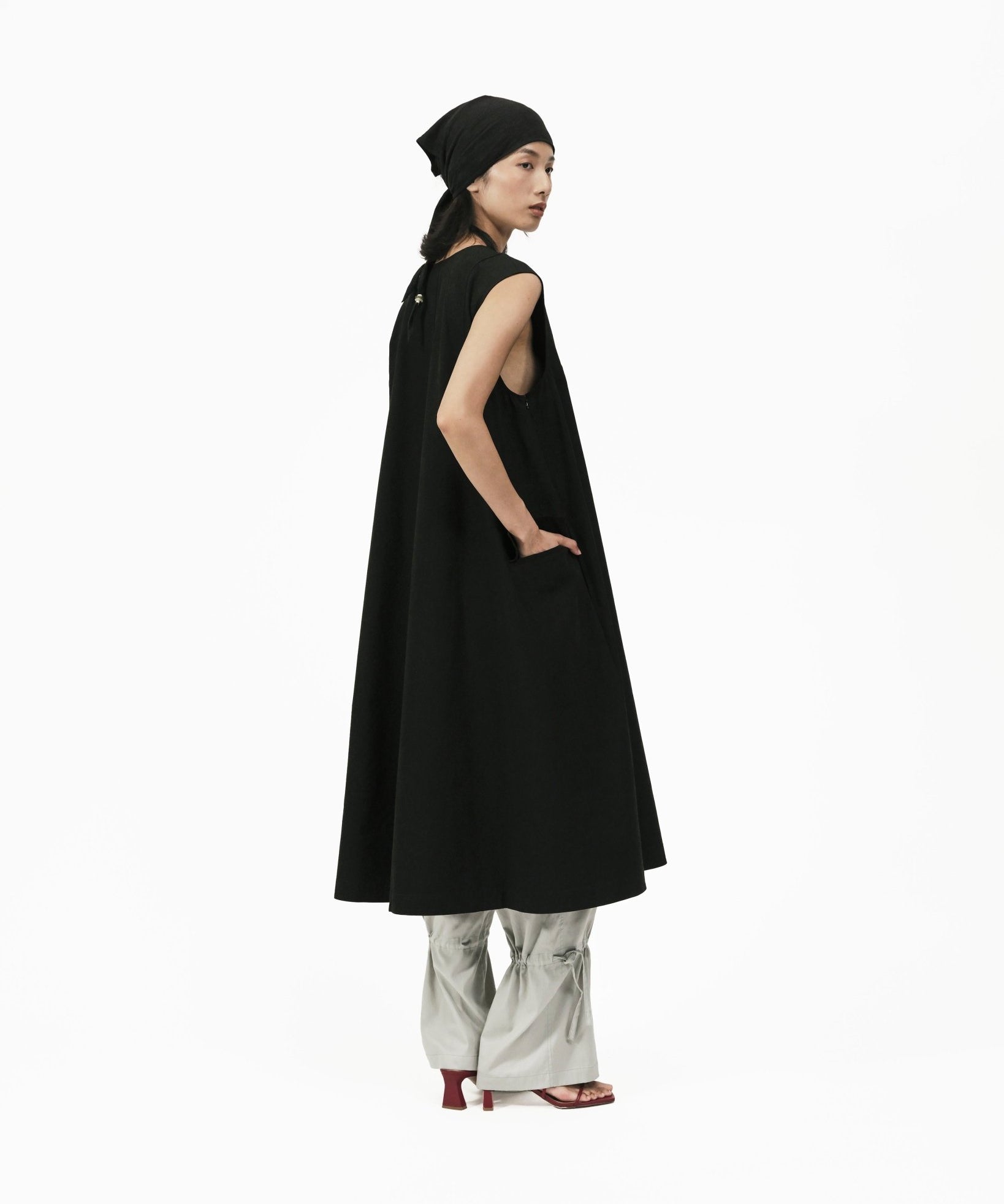 Vessel Cocoon Dress - G R A Y E