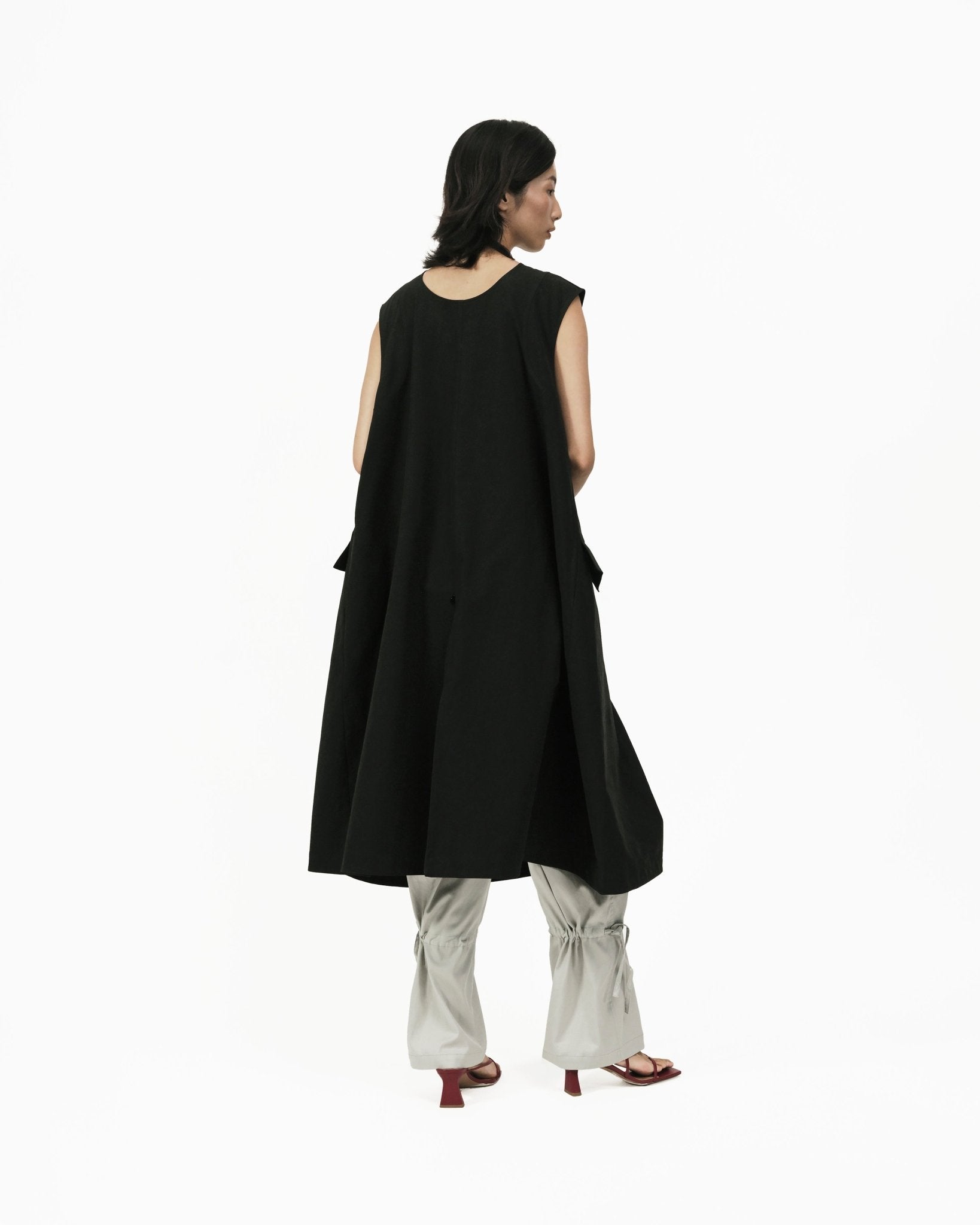Vessel Cocoon Dress - G R A Y E