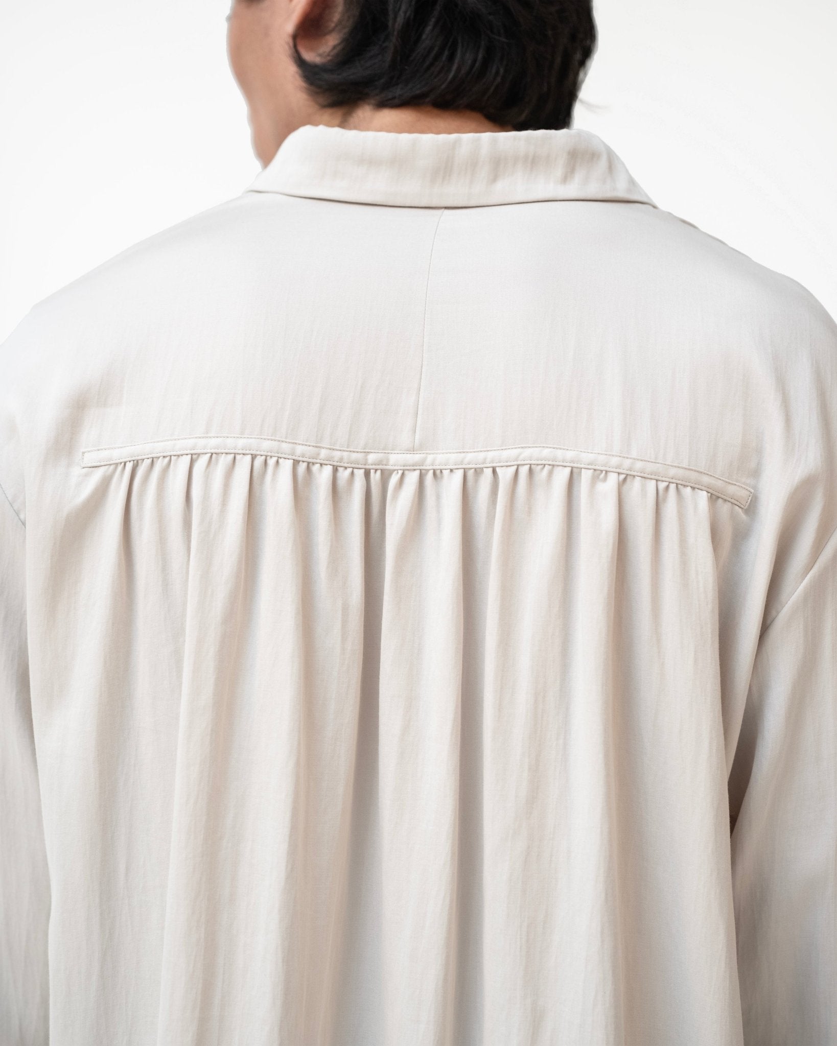 Willow Button Shirt - Pearl Gray - G R A Y E