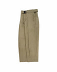 Belted Bag Trousers - Khaki - G R A Y E