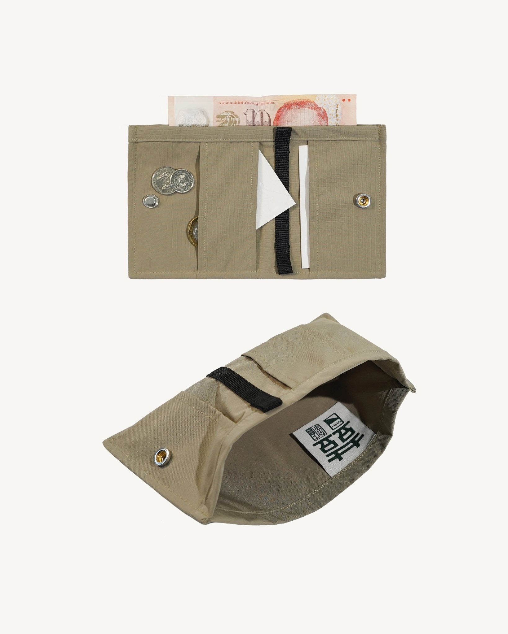 Compact Bi-fold Wallet + ROKI - G R A Y E