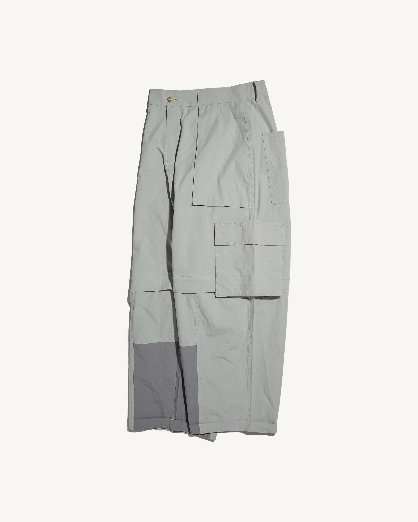 GRAYE Singapore Menswear Brand - Convertible Cargo Pants - Light Gray