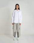 GRAYE Singapore Unisex Fashion Brand - Convertible Cargo Pants - Light Gray