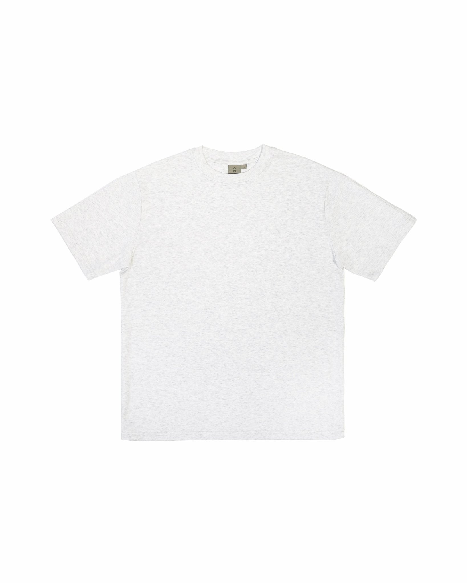 Cupro Tee - Melange White - G R A Y E