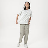 Cupro Tee - Melange White - G R A Y E