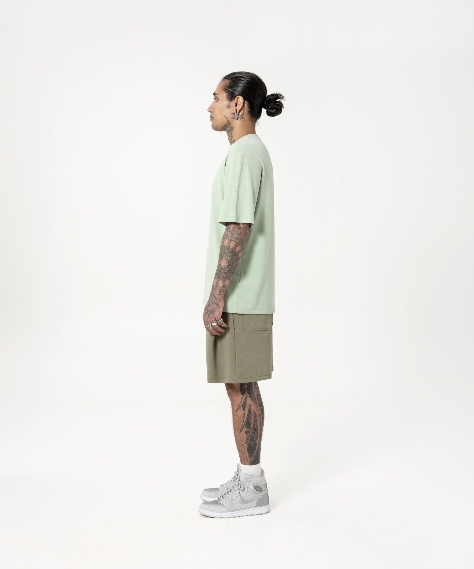 Cupro Tee - Pistachio Green - G R A Y E