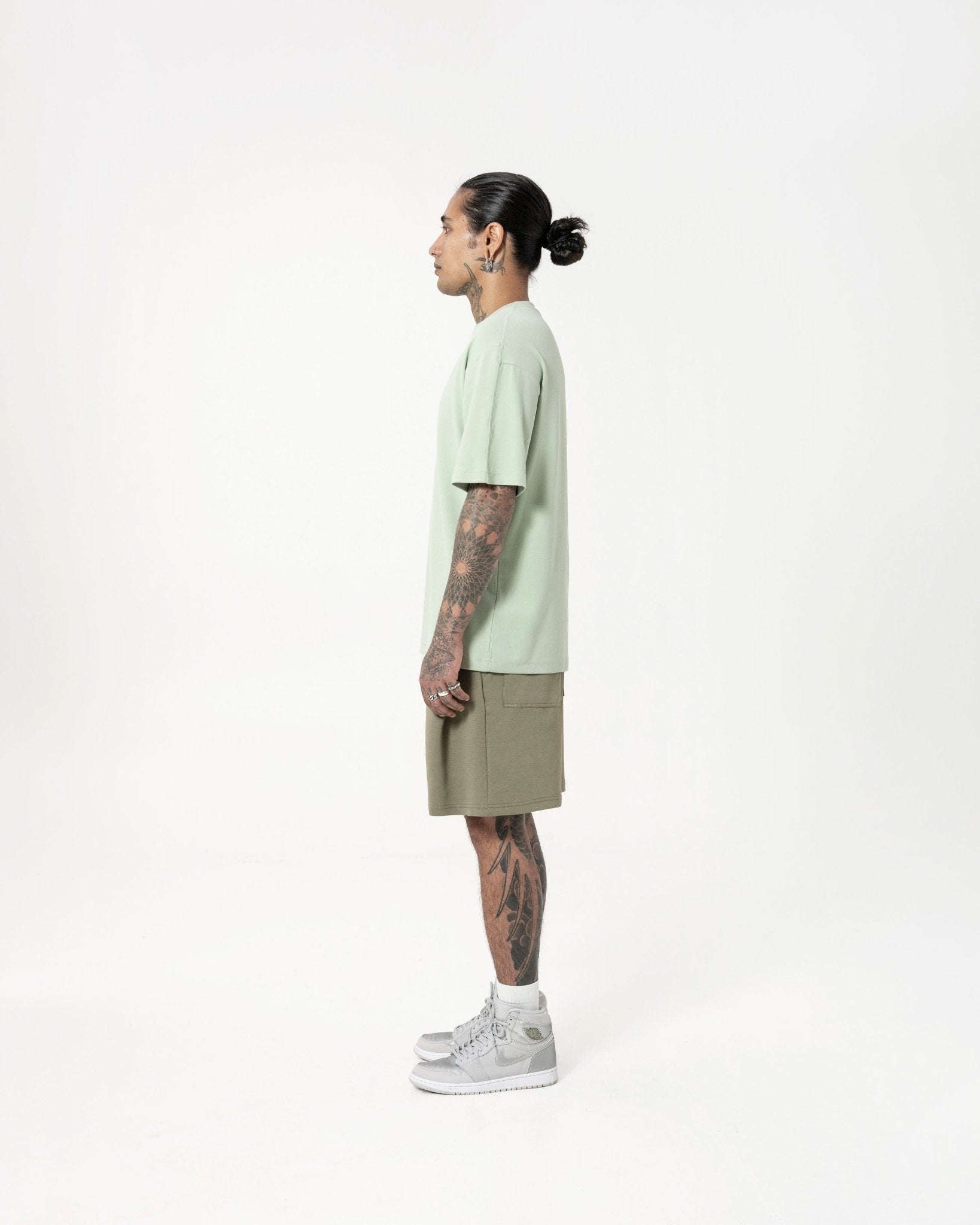 Cupro Tee - Pistachio Green - G R A Y E