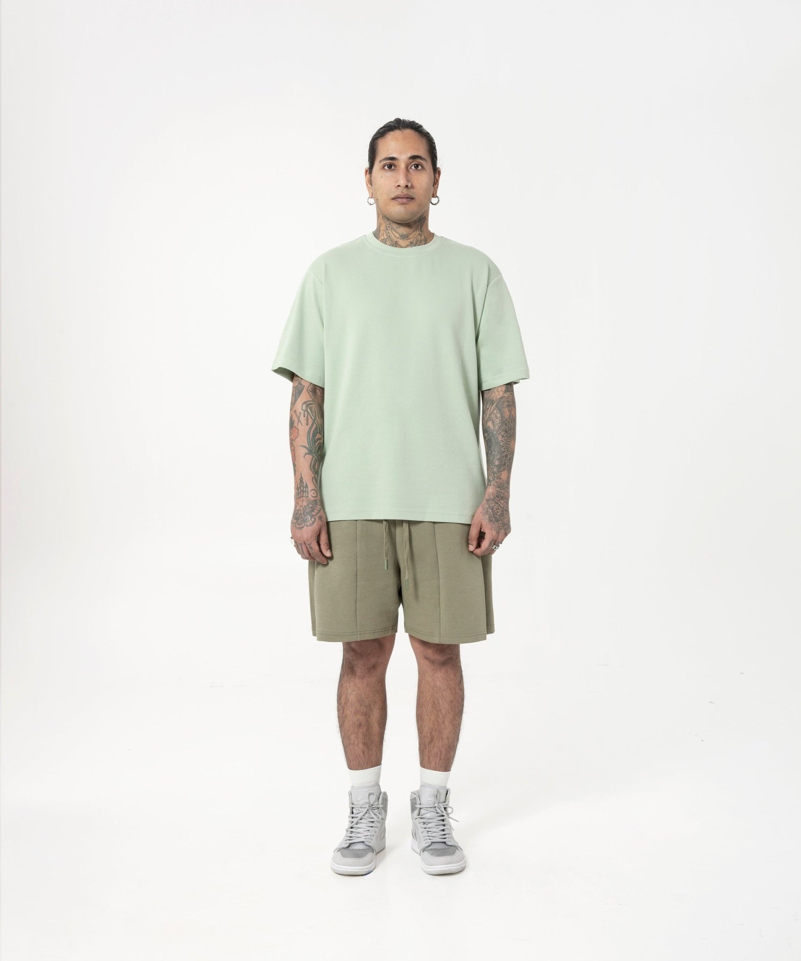 Cupro Tee - Pistachio Green - G R A Y E