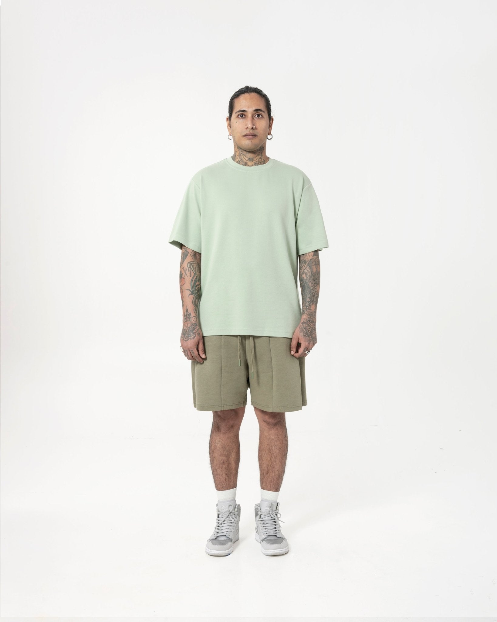 Cupro Tee - Pistachio Green - G R A Y E