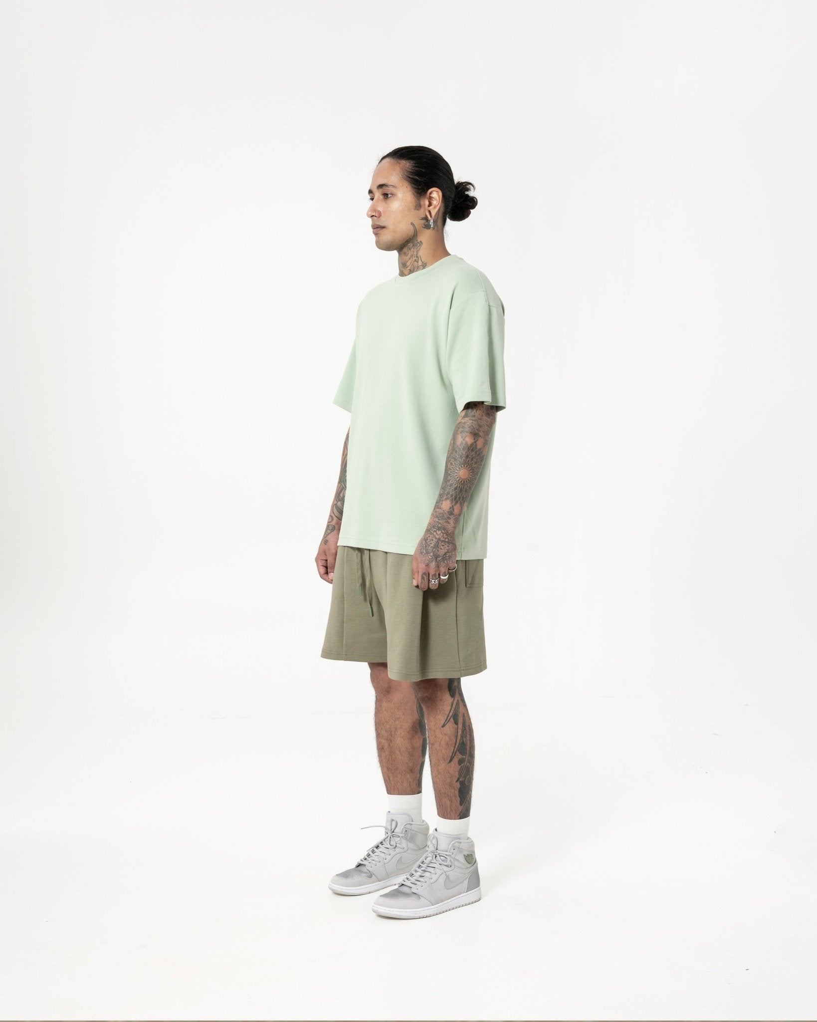 Cupro Tee - Pistachio Green - G R A Y E