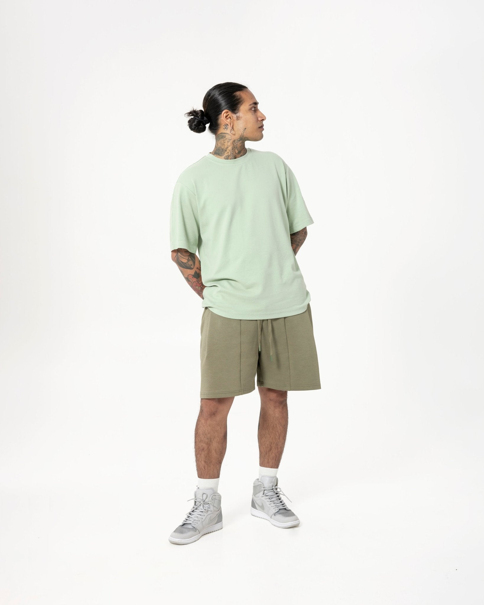 Cupro Tee - Pistachio Green - G R A Y E