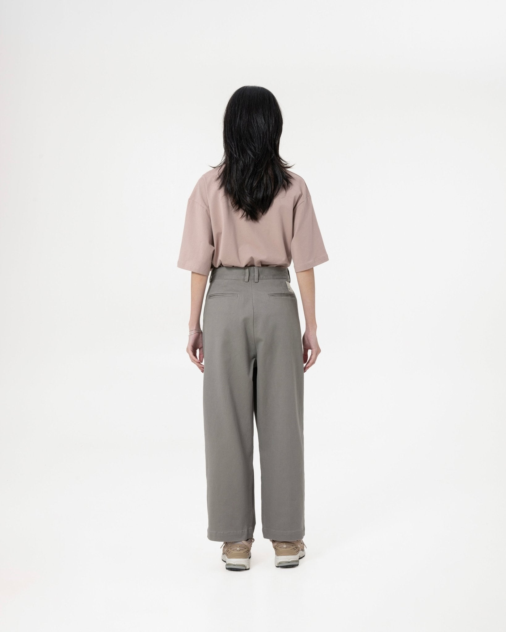 GRAYE Straight Cut Pants - Mauve Gray - G R A Y E