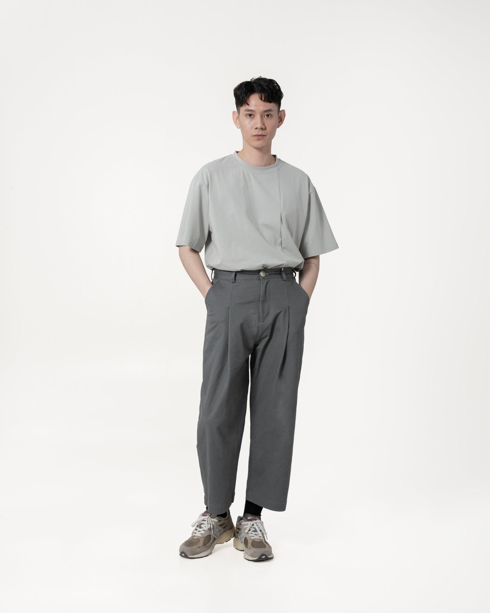 GRAYE Straight Cut Pants - Steel Gray - G R A Y E