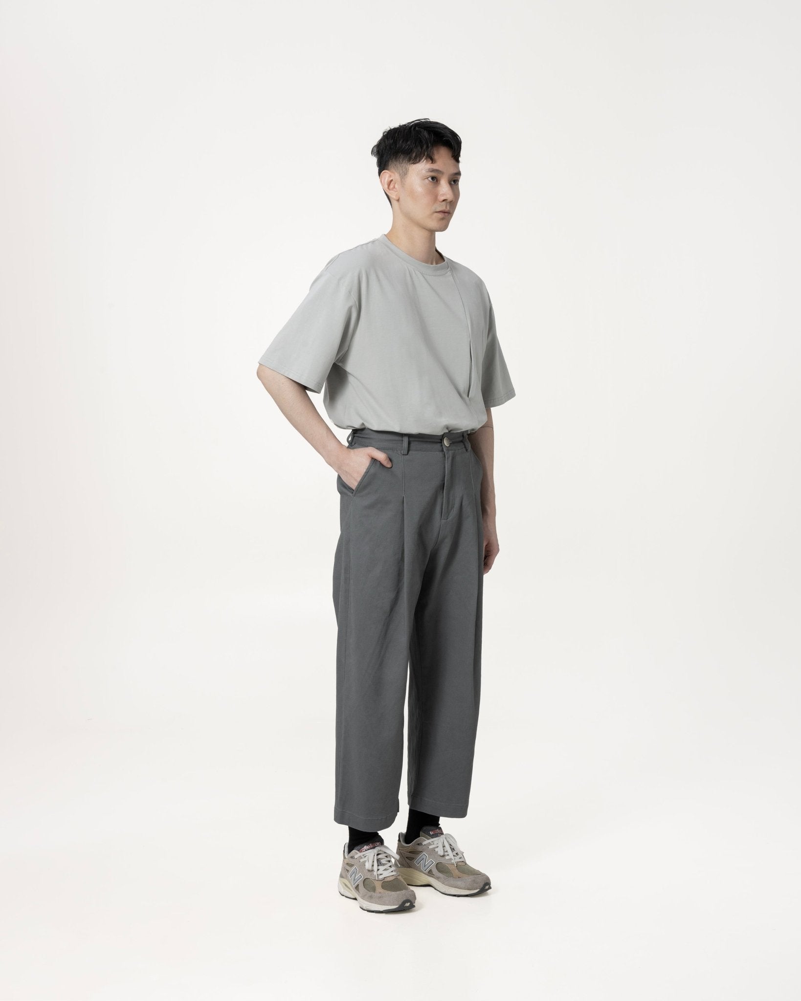 GRAYE Straight Cut Pants - Steel Gray - G R A Y E