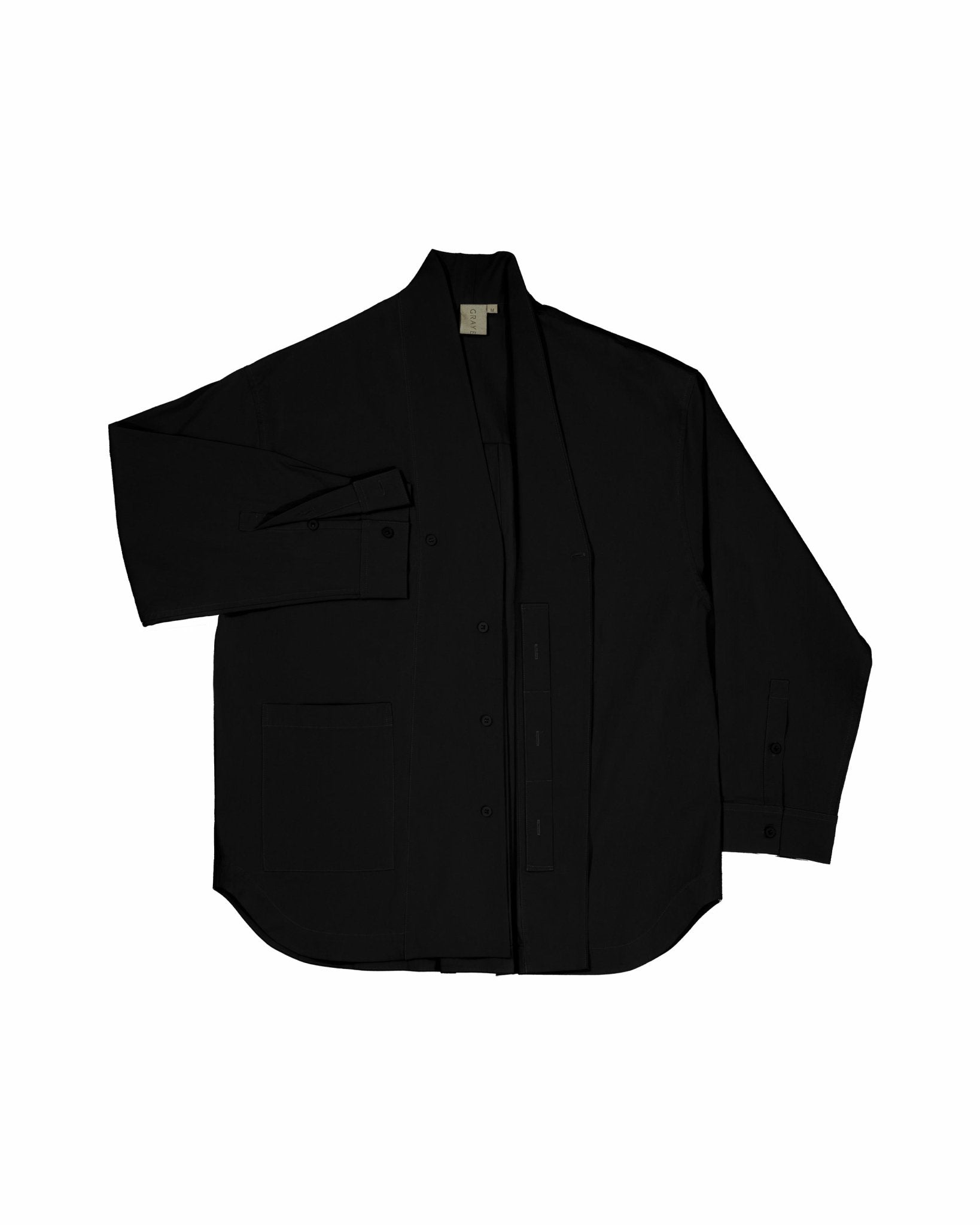 High Collar Shān - Black - G R A Y E