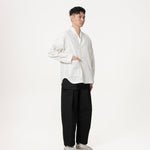High Collar Shān - White - G R A Y E