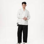 High Collar Shān - White - G R A Y E