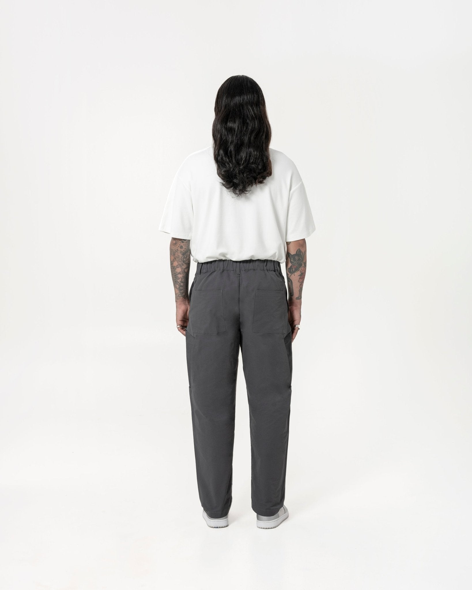 Inverse Cargo Trousers - Graphite - G R A Y E