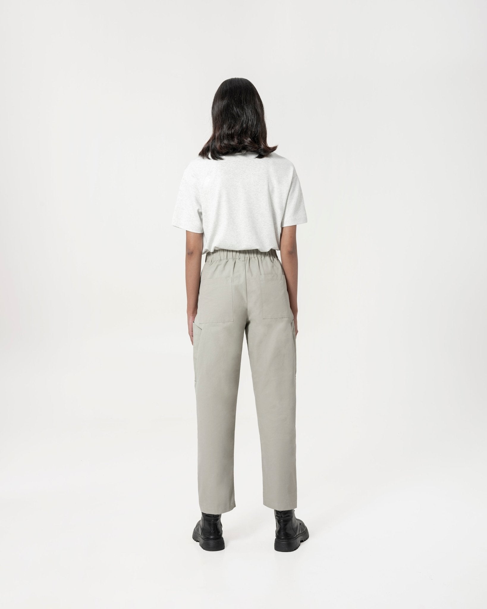 Inverse Cargo Trousers - Steel - G R A Y E