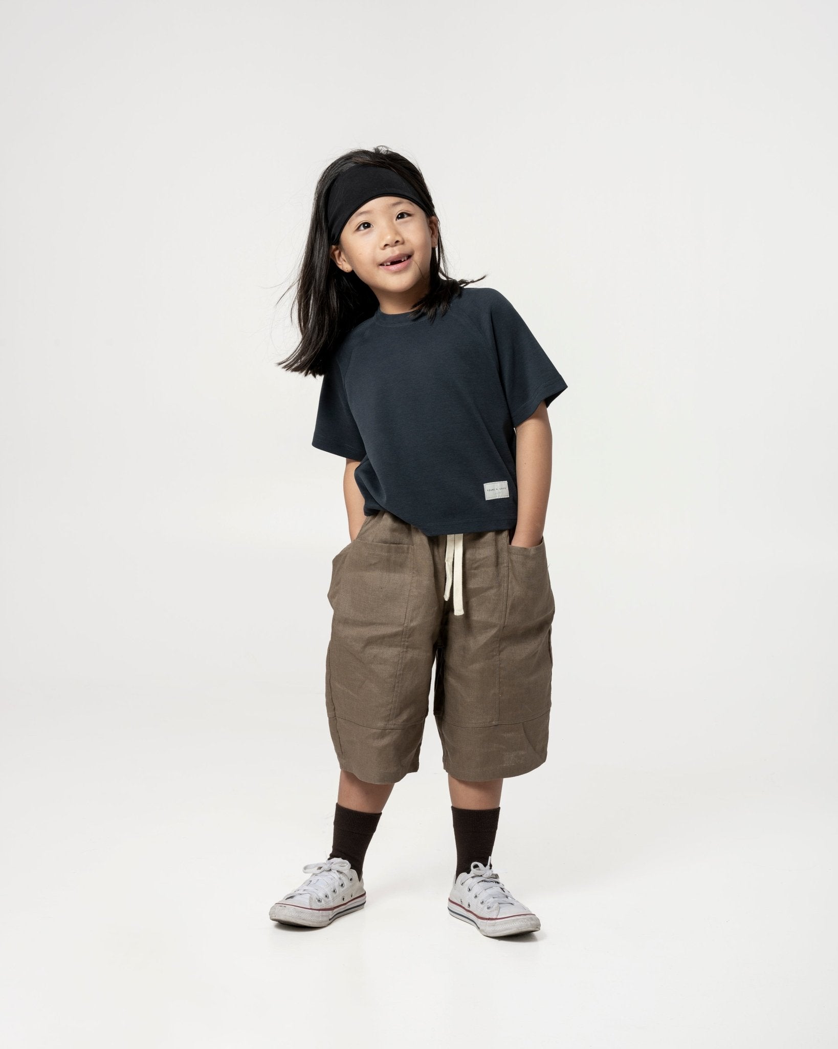 Kid&#39;s Cupro Tee - Gun Metal Grey - G R A Y E