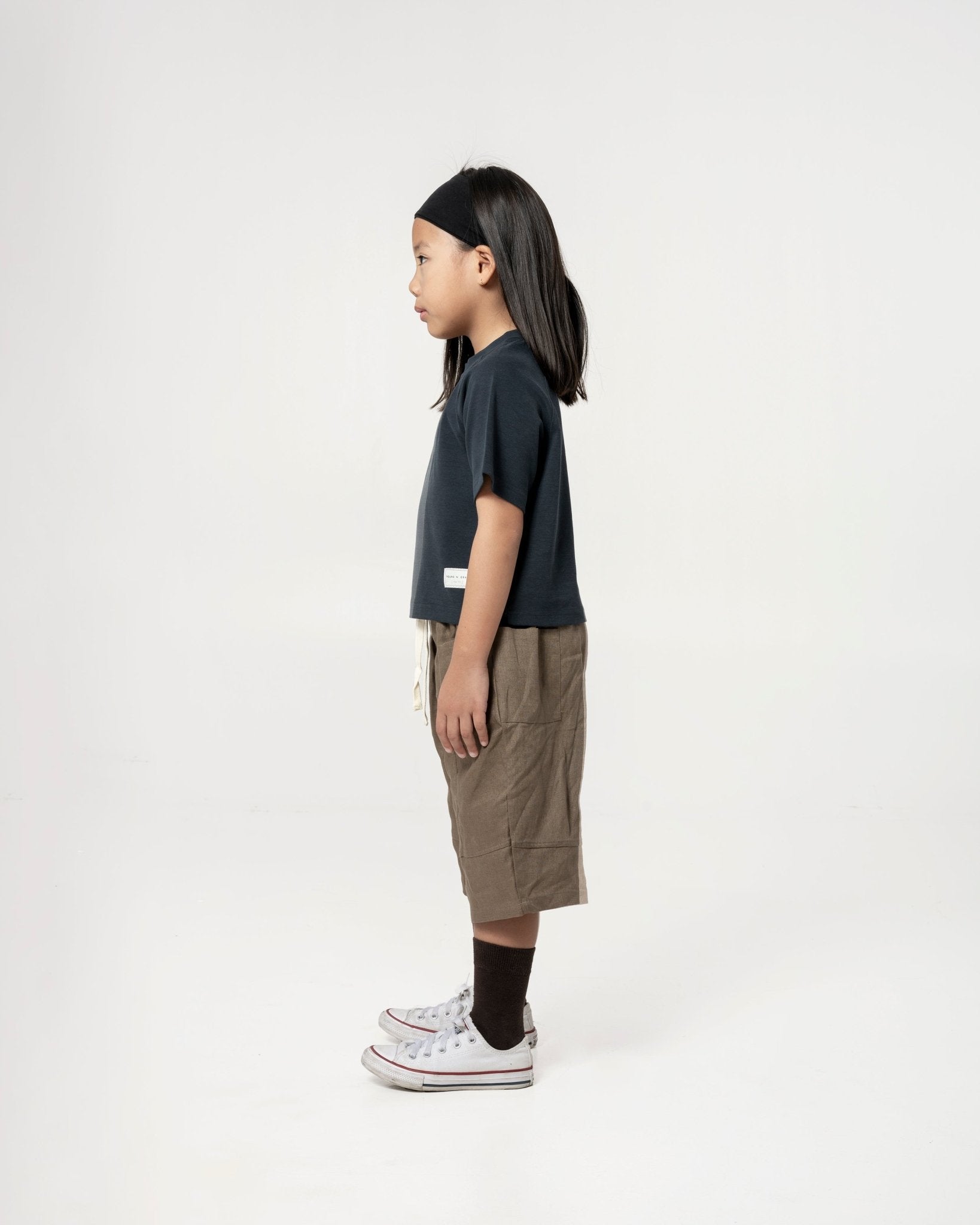 Kid's Cupro Tee - Gun Metal Grey - G R A Y E