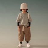 Kid's Cupro Tee - Melange Gray - G R A Y E