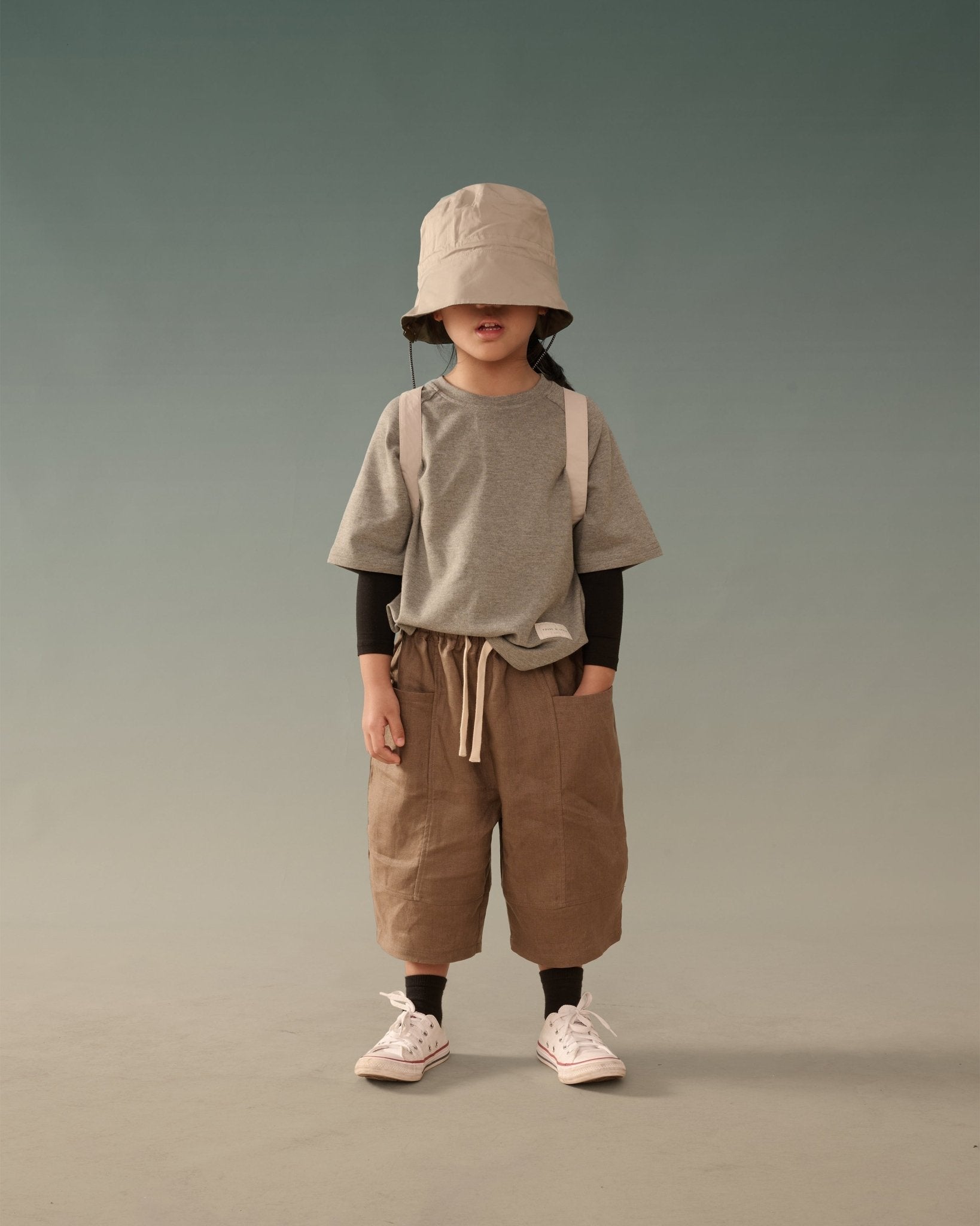 Kid&#39;s Cupro Tee - Melange Gray - G R A Y E