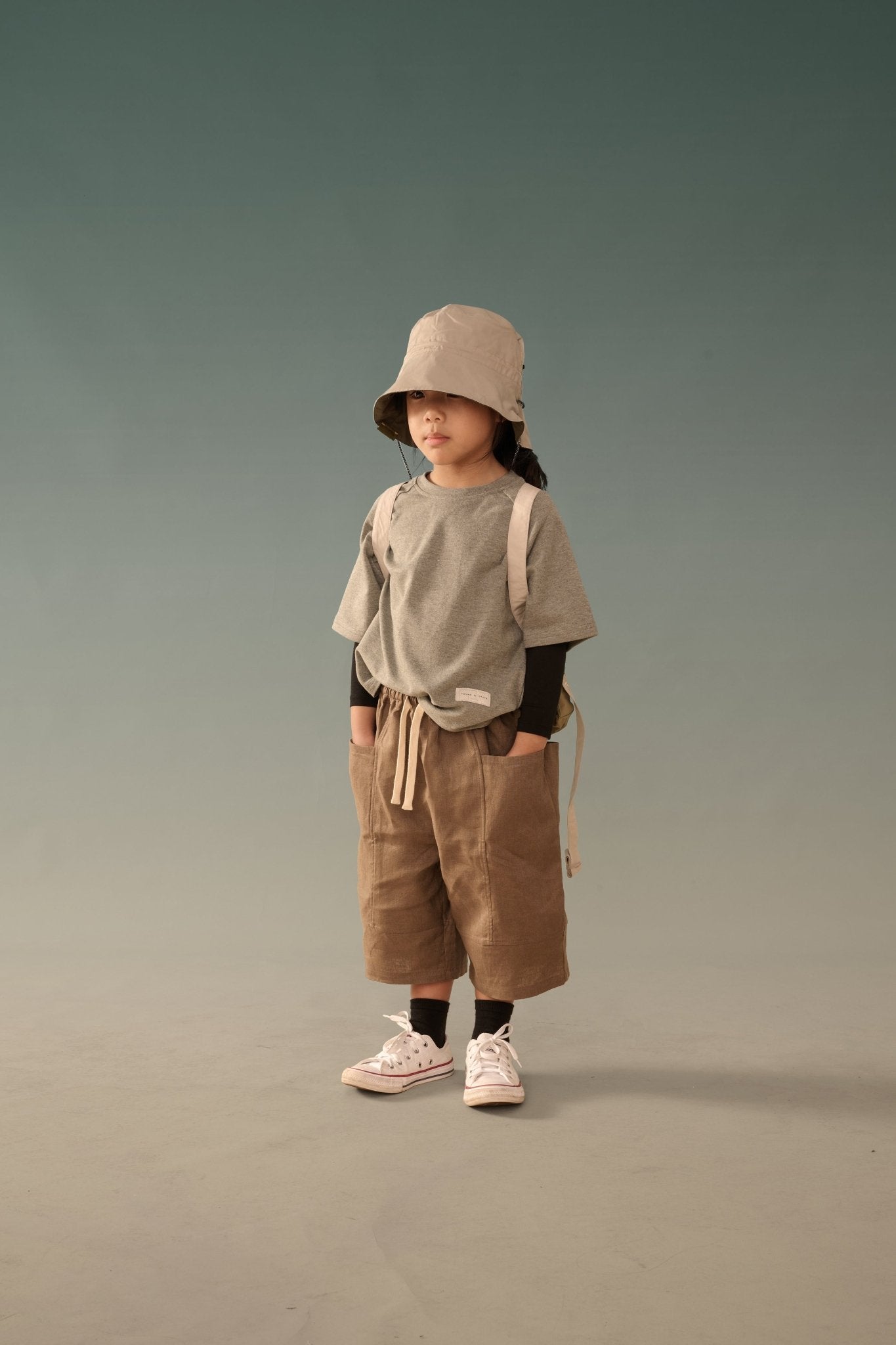 Kid&#39;s Cupro Tee - Melange Gray - G R A Y E