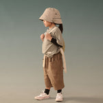 Kid's Cupro Tee - Melange Gray - G R A Y E