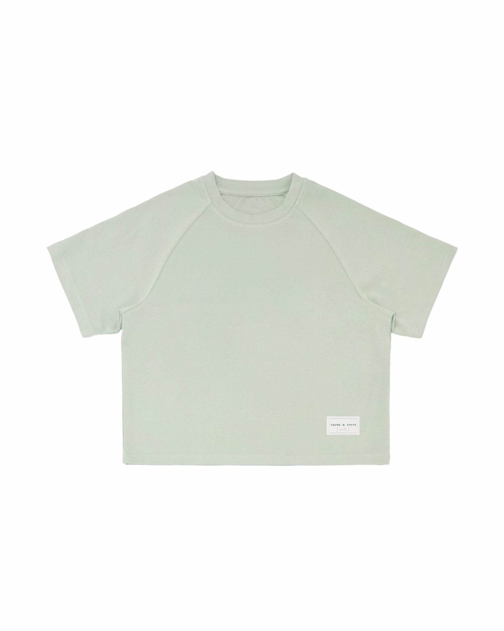 Kid&#39;s Cupro Tee - Pistachio Green - G R A Y E