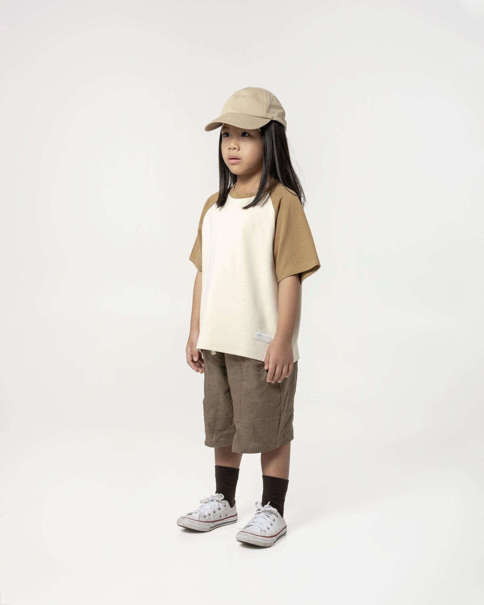 Kid&#39;s Cupro Tee - Sand - G R A Y E