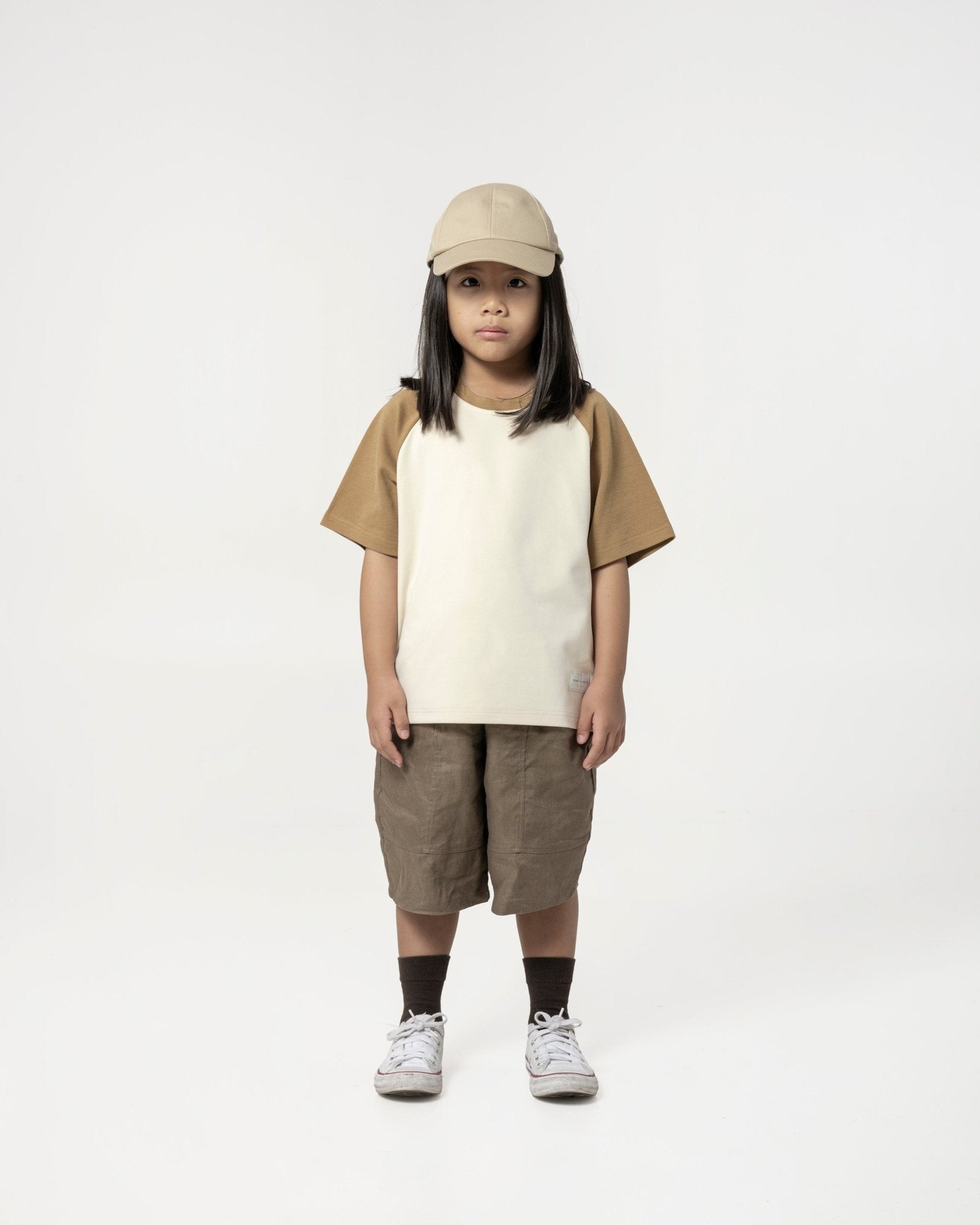 Kid's Cupro Tee - Sand - G R A Y E