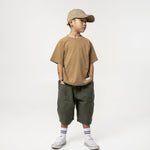 Kid's Cupro Tee - Sepia Brown - G R A Y E